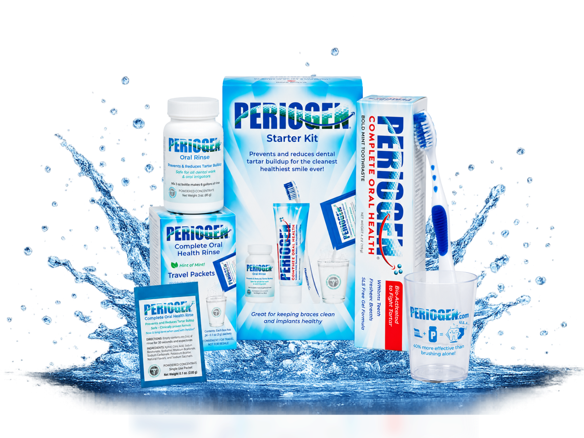 Reduce plaque and tartar buildup with Periogen Products